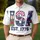 USA 250th Birthday Patriotic Polo Est 1776 Tropical Lettering Men's Polo Shirt (Lightweight) - 4