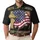 America 250th Birthday Eagle Flag 1776-2026 Semiquincentennial Commemorative Men's Polo Shirt (Lightweight) - 1