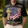 America 250th Birthday Eagle Flag 1776-2026 Semiquincentennial Commemorative Men's Polo Shirt (Lightweight) - 4