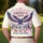 America 250th Birthday Patriotic Eagle Flag Tropical Fireworks Liberty Bell Design Men's Polo Shirt (Lightweight) - 5