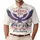 America 250th Birthday Patriotic Eagle Flag Tropical Fireworks Liberty Bell Design Men's Polo Shirt (Lightweight) - 1