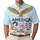 America 250th Birthday Eagle Statue of Liberty 1776 Patriotic Flag Scrollwork Men's Polo Shirt (Lightweight) - 1