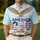 America 250th Birthday Eagle Statue of Liberty 1776 Patriotic Flag Scrollwork Men's Polo Shirt (Lightweight) - 4