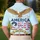 America 250th Birthday Eagle Statue of Liberty 1776 Patriotic Flag Scrollwork Men's Polo Shirt (Lightweight) - 5