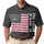 America 250th Birthday Distressed Flag 1776 2026 Freedom Patriotic Polo Design Men's Polo Shirt (Lightweight) - 1