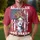 Lady Liberty 250th Anniversary: Messy Bun Sunglasses American Flag '1776-2026' Tropical Men's Polo Shirt (Lightweight) - 4