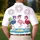 USA 250th Anniversary Patriotic Polo Flamingos Stars Stripes Surfboard Fireworks Men's Polo Shirt (Lightweight) - 5