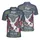 America 250th Eagle: Patriotic Polo Hibiscus 1776-2026 Navy Crimson Gold Stars Men's Polo Shirt (Lightweight) - 3