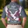 America 250th Eagle: Patriotic Polo Hibiscus 1776-2026 Navy Crimson Gold Stars Men's Polo Shirt (Lightweight) - 5