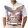 America 250th Anniversary Bald Eagle Flag 1776-2026 Stars Stripes Crimson Rose Wreath Men's Polo Shirt (Lightweight) - 1