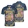 America 250th Anniversary Liberty Bell American Flag Laurel Wreath Tropical Americana Men's Polo Shirt (Lightweight) - 3