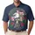 America 250th: Eagle Liberty Bell Flag Polo Gold 1776 Design Men's Polo Shirt (Lightweight) - 1