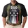 America 250th Anniversary Fighter Jet Flag Contrails 1776-2026 Tropical Patriotic Scroll Men's Polo Shirt (Lightweight) - 1