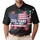 USA 250th Anniversary Distressed Flag Fighter Jets Tropical Semiquincentennial Men's Polo Shirt (Lightweight) - 1