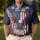 America 250th Anniversary Eagle Flag Feathers 1776-2026 Distressed Freedom Men's Polo Shirt (Lightweight) - 4