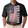 America's 250th Birthday: Distressed US Flag 1776-2026 Tropical Hibiscus Design Men's Polo Shirt (Lightweight) - 1