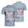 USA 250th Birthday: Patriotic Bows, Tropical Palm Fronds, Stars & '250 Years Freedom' Men's Polo Shirt (Lightweight) - 3