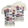 America 250th Freedom 1776: Patriotic Paw Grid Bows Dog Years Anniversary Men's Polo Shirt (Lightweight) - 3