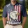 USA 250th Anniversary Bald Eagle Bandana Distressed Flag 1776-2026 Commemoration Men's Polo Shirt (Lightweight) - 4