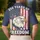 USA 250th Anniversary Bald Eagle Bandana Distressed Flag 1776-2026 Commemoration Men's Polo Shirt (Lightweight) - 5