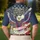 USA 250th Bald Eagle Outstretched Wings 1776 American Flag Gold Blue Red Heritage Men's Polo Shirt (Lightweight) - 5