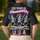 America 250th Independence: Patriotic Skeletons Dancing Red Blue Top Hat Polo Men's Polo Shirt (Lightweight) - 5