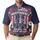 USA 250th Birthday Skeletons: Independence Celebration Polo Hibiscus Banner Men's Polo Shirt (Lightweight) - 1