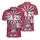 USA 250th Anniversary 1776 Firework Rocket Striped Bow Outline Stars 4th of July Men's Polo Shirt (Lightweight) - 3