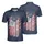 Patriotic 250th Anniversary Flag 1776 2026 Distressed Polo Freedom Emblem Men's Polo Shirt (Lightweight) - 3