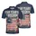 America 250th Birthday Freedom Flag 1776-2026 Polo Hibiscus Palm Star Men's Polo Shirt (Lightweight) - 3