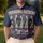 USA 250th Birthday Founding Fathers Fan Club Polo Tropical Patriotic Hibiscus Men's Polo Shirt (Lightweight) - 4