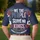 America 250th We The People Serve No Kings Flag Hibiscus Star Navy Gold Design Men's Polo Shirt (Lightweight) - 5