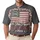 Patriotic Americana 250th Anniversary Distressed Flag 1776 We The People Design Men's Polo Shirt (Lightweight) - 1