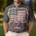 Patriotic Americana 250th Anniversary Distressed Flag 1776 We The People Design Men's Polo Shirt (Lightweight) - 4