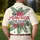 America 250th Heritage Patriotic Polo Ribbon Hibiscus Palm Stars Cream Men's Polo Shirt (Lightweight) - 5