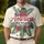 America 250th Heritage Patriotic Polo Ribbon Hibiscus Palm Stars Cream Men's Polo Shirt (Lightweight) - 4