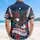 Patriotic 250th Anniversary Eagle 1776-2026 Scroll Hibiscus Palm Stars Navy Short-sleeve Hawaiian Shirt - 5