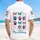 America 250th Pawsniversary: Patriotic Red Blue Bow & Star Paw Print Design Short-sleeve Hawaiian Shirt - 5