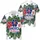 America 250th Anniversary Patriotic Tropical Flowers 1776-2026 Red White Blue Short-sleeve Hawaiian Shirt - 3
