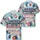America 250th Anniversary 1776 Patriotic Hawaiian Distressed Stripes Hibiscus Laurel Short-sleeve Hawaiian Shirt - 3