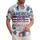 America 250th Anniversary 1776 Patriotic Hawaiian Distressed Stripes Hibiscus Laurel Short-sleeve Hawaiian Shirt - 1