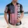 America's 250th Birthday: Distressed US Flag 1776-2026 Tropical Hibiscus Design Short-sleeve Hawaiian Shirt - 4
