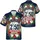America 250th Liberty Statue Hawaiian Hibiscus Palm Stars Navy Red White Short-sleeve Hawaiian Shirt - 3