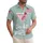 America 250th Birthday Martini Glass Flag 'tini bit patriotic' Script Seafoam Short-sleeve Hawaiian Shirt - 1