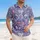 USA 250th Anniversary Patriotic Hawaiian | Eagles, Flags, Founding Fathers, Capitol Toile Navy White Short-sleeve Hawaiian Shirt - 4
