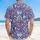 USA 250th Anniversary Patriotic Hawaiian | Eagles, Flags, Founding Fathers, Capitol Toile Navy White Short-sleeve Hawaiian Shirt - 5