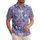 USA 250th Anniversary Patriotic Hawaiian | Eagles, Flags, Founding Fathers, Capitol Toile Navy White Short-sleeve Hawaiian Shirt - 1