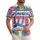 America 250th 1776 Freedom Patriotic Hawaiian Hibiscus Plumeria Palms Short-sleeve Hawaiian Shirt - 1