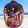 America 250th Anniversary Eagle Flag RWB Hibiscus Freedom Banner Est 1776 Short-sleeve Hawaiian Shirt - 5