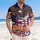 America 250th Anniversary Eagle Flag RWB Hibiscus Freedom Banner Est 1776 Short-sleeve Hawaiian Shirt - 4